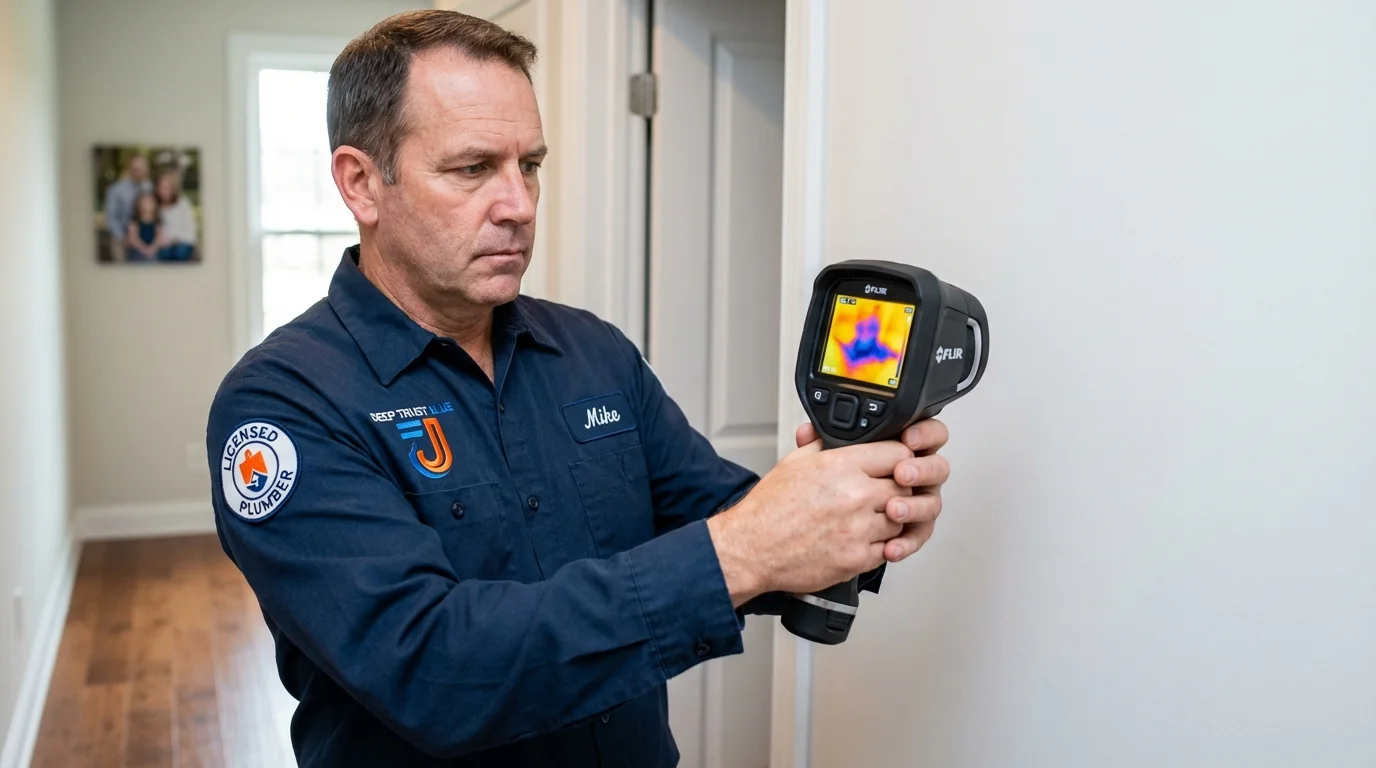 Thermal imaging leak detection by Johns Plumbing LLC in Clarksdale